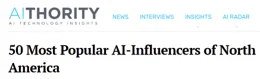 List of the 50 most popular AI influencers in North America, showcasing key figures shaping AI discussions and innovations in the region.